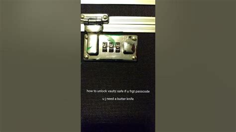 How to open vaultz safe if you forgot passcode.